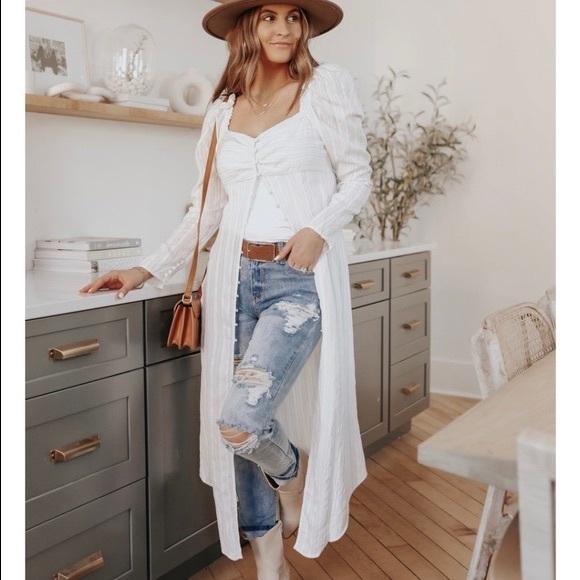 Free People Dresses & Skirts - Free People Luna Maxi Top / Dress in Painted White